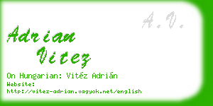 adrian vitez business card